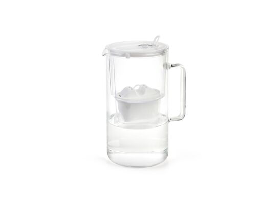 Dzbanek filtrujący Aquaphor Glass 2,5 l + wkład Maxfor + Mg biały
