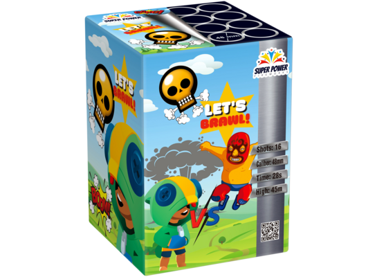 Wyrzutnia LET'S BRAWL 48 mm 16 strzałów