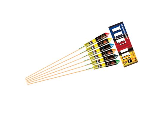 Zestaw 6 rakiet TOP 10