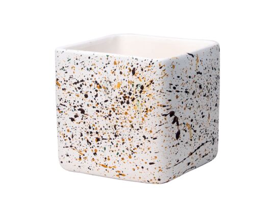 Osłonka ceramiczna Horti 2 W1534 13,5 cm biała - lastryko