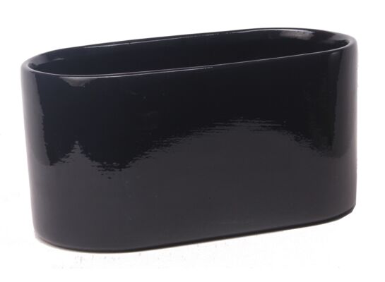 Osłonka ceramiczna Capri Mini J1401 25,0 x 13,5 cm czarna