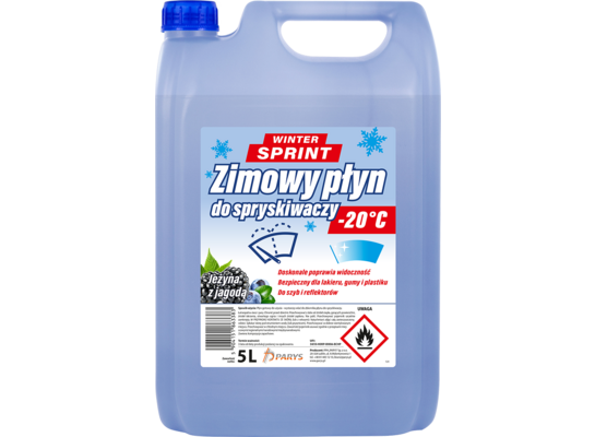 Zimowy płyn do spryskiwaczy 5 l -20 C° jeżyna z jagodą Winter Sprint