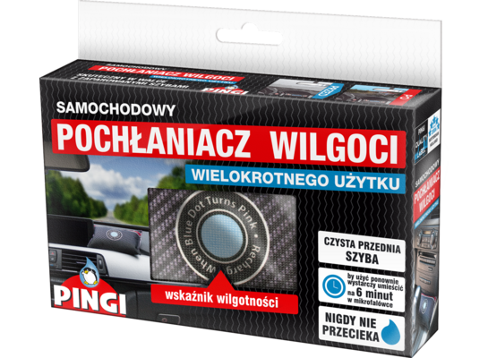 Pochłaniacz wilgoci wielokrotnego użytku do samochodu XL PINGI