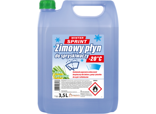 Zimowy płyn do spryskiwaczy 3,5 l -20 C° trawa cytrynowa Winter Sprint