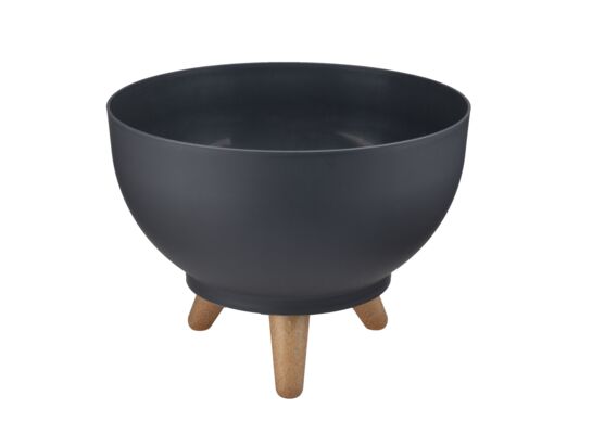 Misa Satina na nóżkach 24 cm antracyt