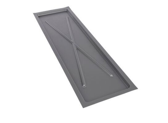 Tacka do suszarki srebrna wąska 75 x 22,5 cm