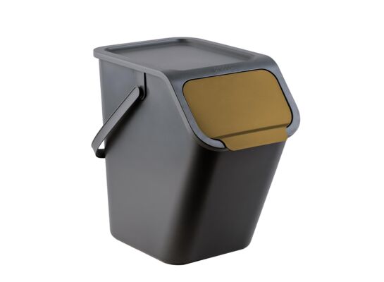 Kosz do segregacji odpadów Bini 25 l brązowy