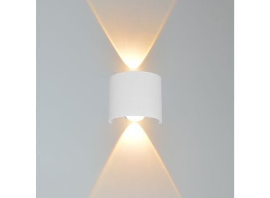 Kinkiet zewnętrzny Ortelo LED 2 W biały piaskowany