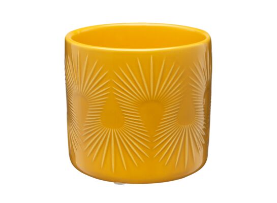 Osłonka ceramiczna OLIMPIA 12 cm 28575 żółty