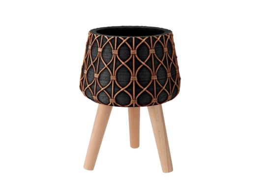 Donica BOHO 21 cm 28488 czarny