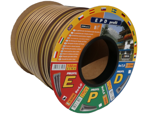 Uszczelka Profil D 100 m brązowa