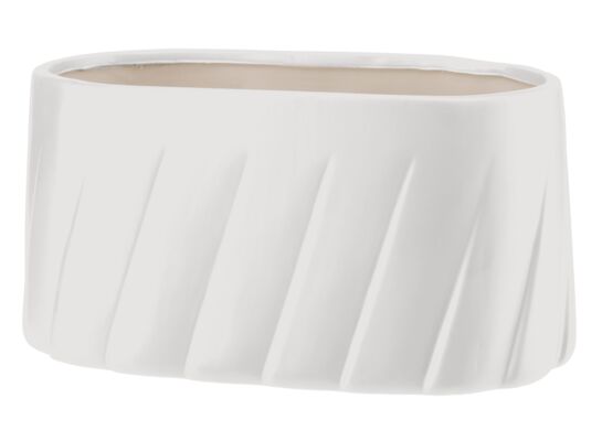 Osłonka ceramiczna 24 x 13 GABRIEL 26860 biały
