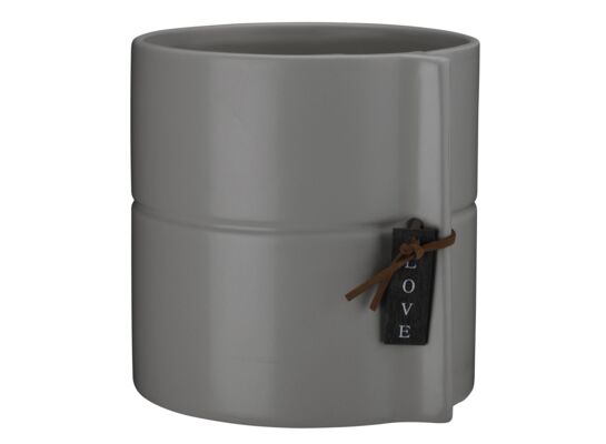 Osłonka ceramiczna ELIZA 13 cm 24913 szary