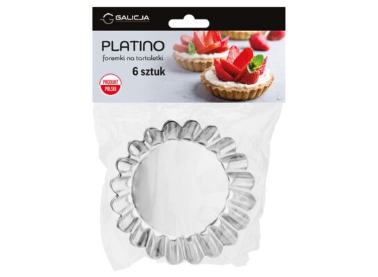 Foremki na tartaletki PLATINO 9 cm 6 sztuk