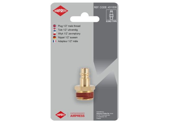 Wtyk ½" gwint zewnętrzny 46815