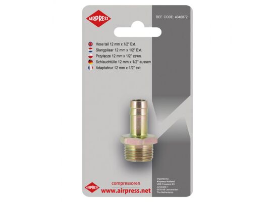 Przyłącze na wąż 12 mm - 1/2" gwint zewnętrzny