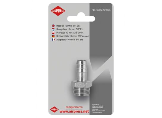 Przyłącze na wąż 10 mm – 3/8” gwint zewnętrzny