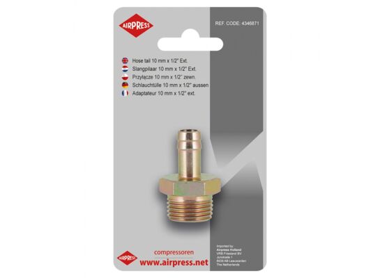 Przyłącze na wąż 10 mm - 1/2" gwint zewnętrzny