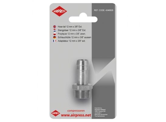 Przyłącze na wąż 12 mm- 3/8” gwint zewnętrzny