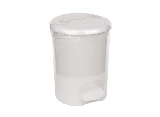 Kosz z pedałem Omega 16 l biały