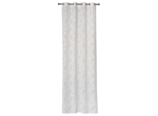 Firanka z kółkami PILEA, 140 x 260 cm, kolor biały