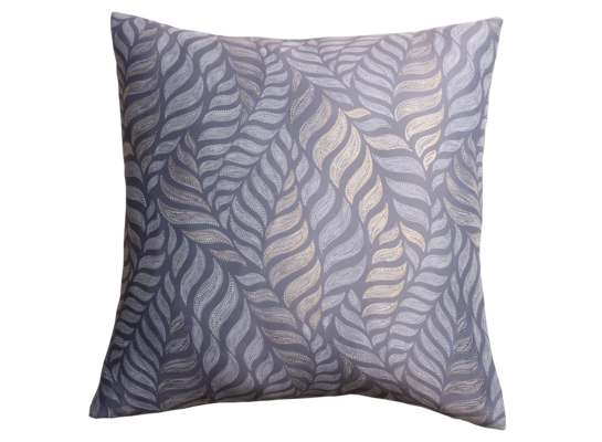 Poszewka ALLORO 45 x 45 cm szaro-złoty nadruk 2S