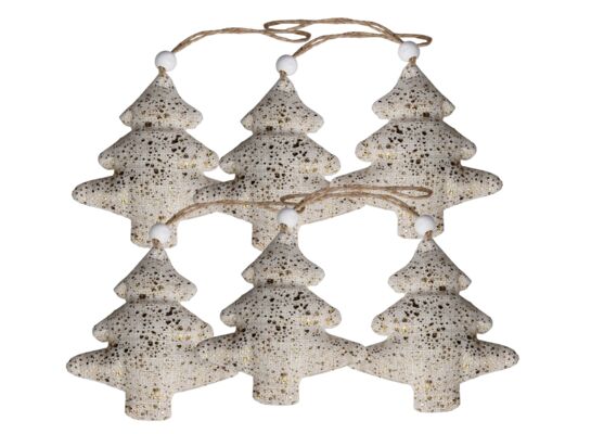 Dekoracja wisząca BAUM 7 cm złoty 6 sztuk