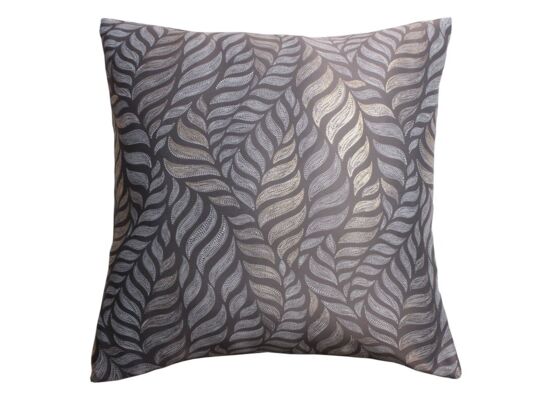 Poduszka ALLORO 45 x 45 cm taupe/złoty nadruk 2S