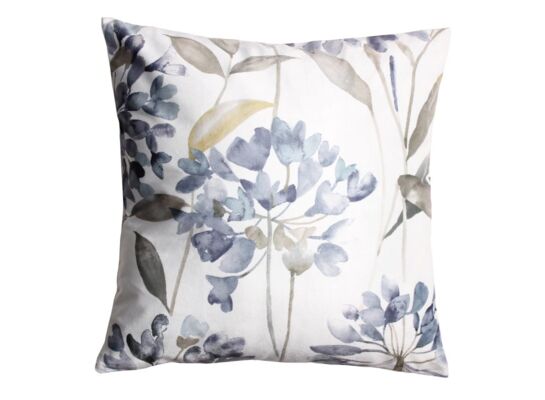 Poduszka PLANTO 45 x 45 cm biały-szary kwiaty 2S