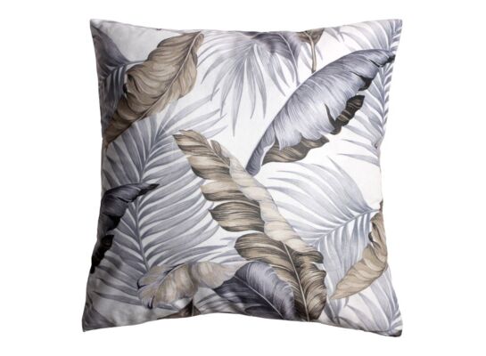 Poduszka INCA 45 x 45 cm szary-beż liście 2S