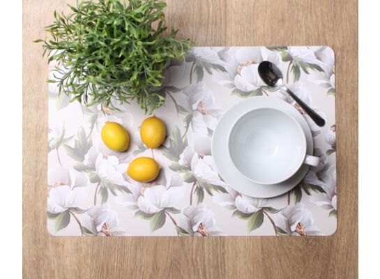 Podkładka BLUMEN 43,5 x 28 cm biała