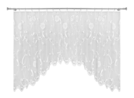 Firana żakardowa POSŁONEK2, 300 x 150 cm, kolor biały