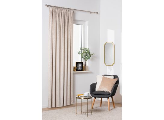 Zasłona z taśmą ERTE 135 x 245 cm beżowy