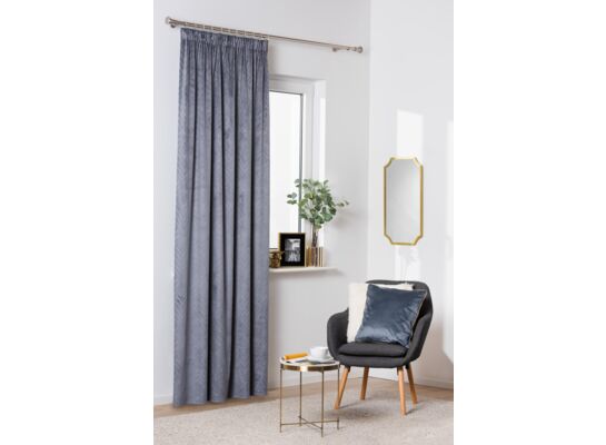 Zasłona z taśmą ERTE 135 x 245 cm szary