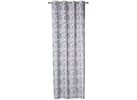 Zasłona z kółkami WILD 140 x 260 cm biało-czarny