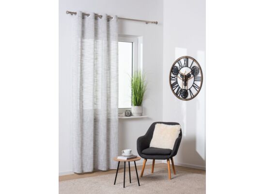 Zasłona z kółkami VIENTO 140 x 260 cm, kolor szary
