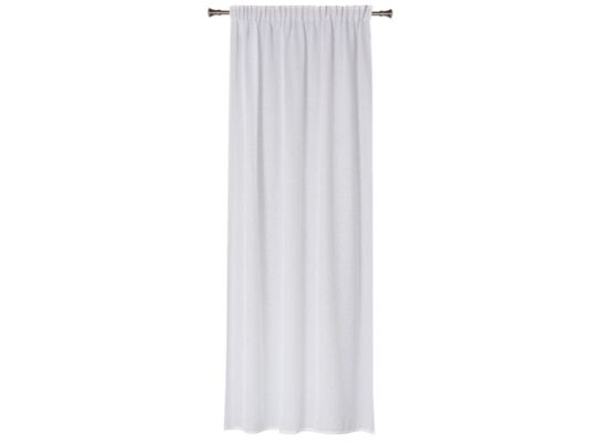 Firanka z taśmą ELENA, 140 x 260 cm, kolor biały
