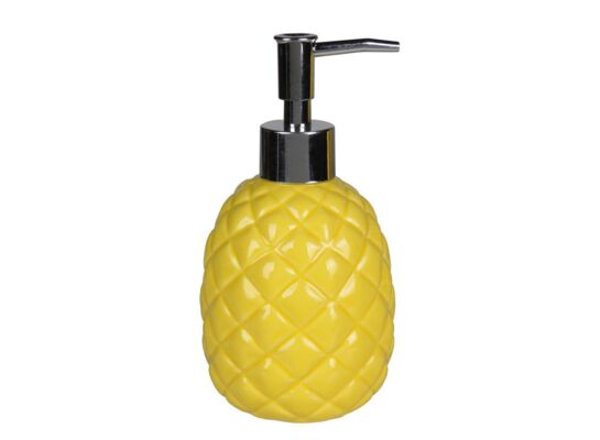 Dozownik do mydła PINEAPPLE 9 x 17 cm żółty