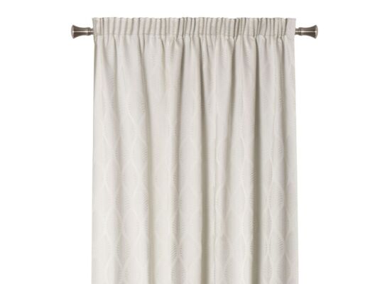 Zasłona z taśmą FAVART 140 x 260 cm jasny beż