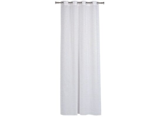 Firana z kółkami MINE 140 x 260 cm, kolor biały/złoty