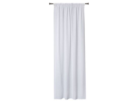 Zasłona z taśmą NICE 140 x 260 cm biały