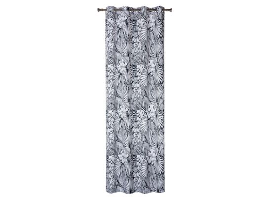 Zasłona z kółkami YSTAD 140 x 260 cm biało-czarny