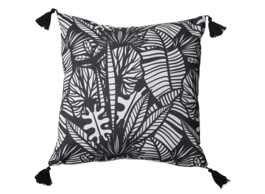 Poszewka MALMOS 45 x 45 cm czarno biała