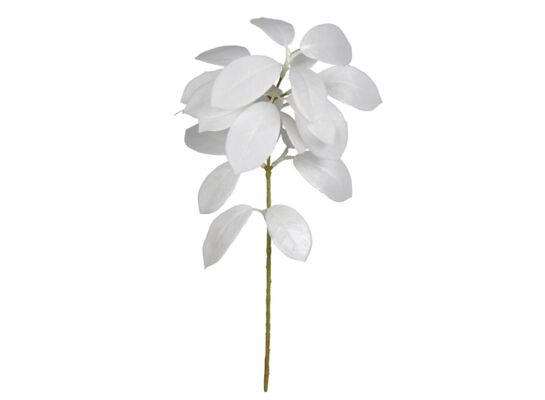 Sztuczna roślina gałązka PERŁA 37 cm kolor biały