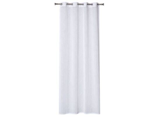 Firana z kółkami BEND 140 x 260 cm, kolor biały