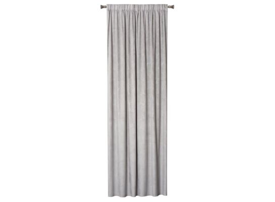 Zasłona z taśmą BILO 140 x 260 cm szary