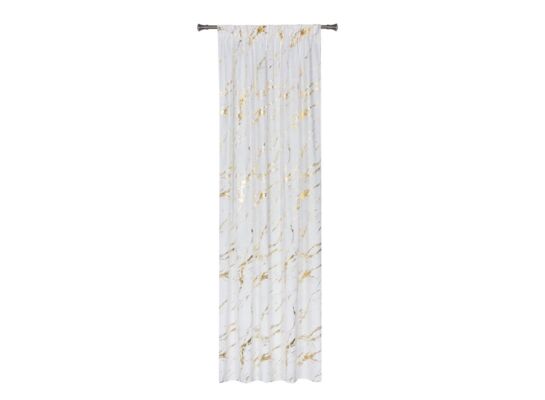 Zasłona z taśmą GALE 140 x 270 cm,kolor biały/złoty