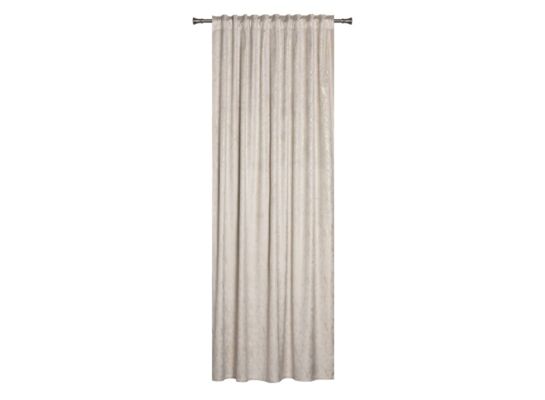 Zasłona z taśmą tunel DOHA 140 x 260 cm, kolor beżowy