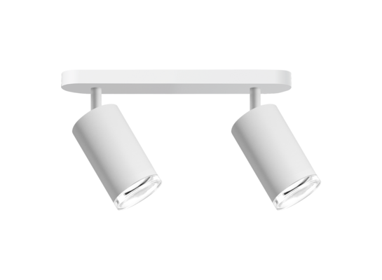 Lampa ścienno-sufitowa ruchoma Turyn biała 2 x GU10 IP44 Goldlux