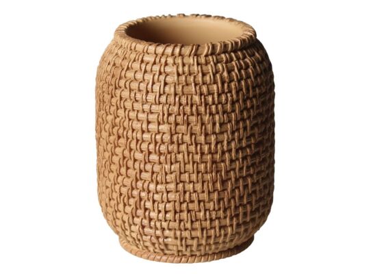 Kubek BRAID 8 x 8 x 10 cm brązowy